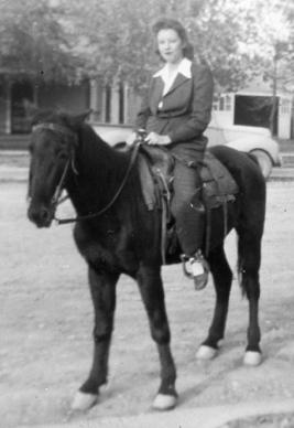 Gail on Horseback