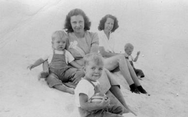 Gail, Vera and Kids at White Sands