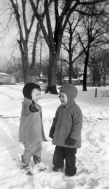 Melvin and John Crockett - Winter 1947-48